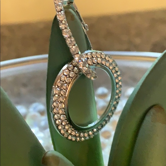 Two part silver tone earrings - Picture 4 of 4